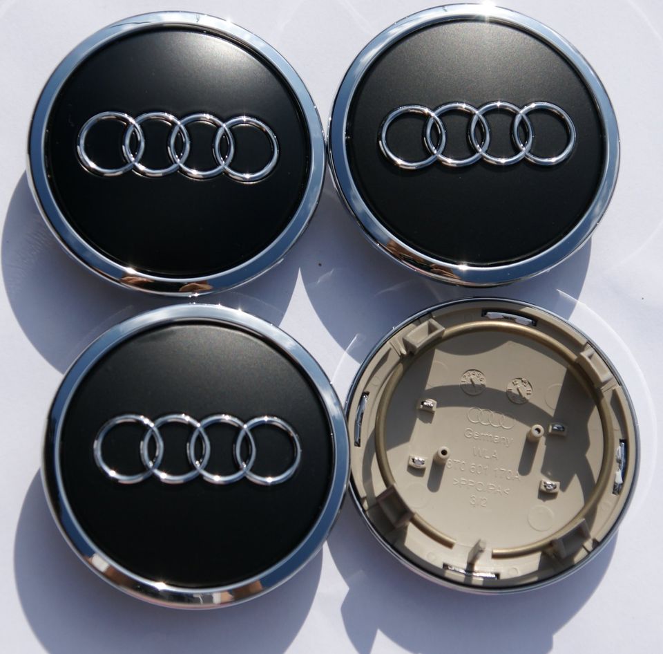 4 AUDI 8T0601170A ORIGINAL Felgendeckel Nabenkappen Nabendeckel in Rehbach