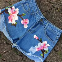 short hose gr. M jeans panty hot pants kurze Hose blumen Flowers Kr. Dachau - Dachau Vorschau
