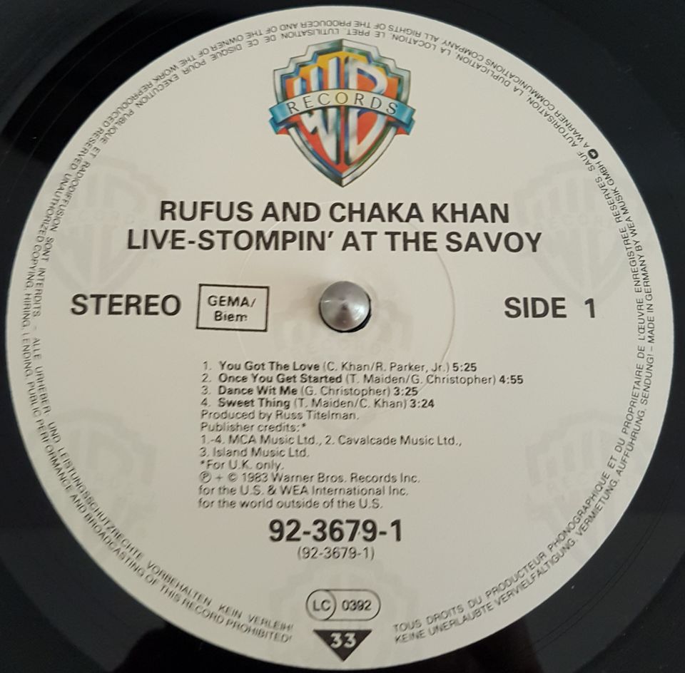 Rufus und Chaka Khan - Stompin 'At The Savoy 2 x VINYL LP in Hamburg