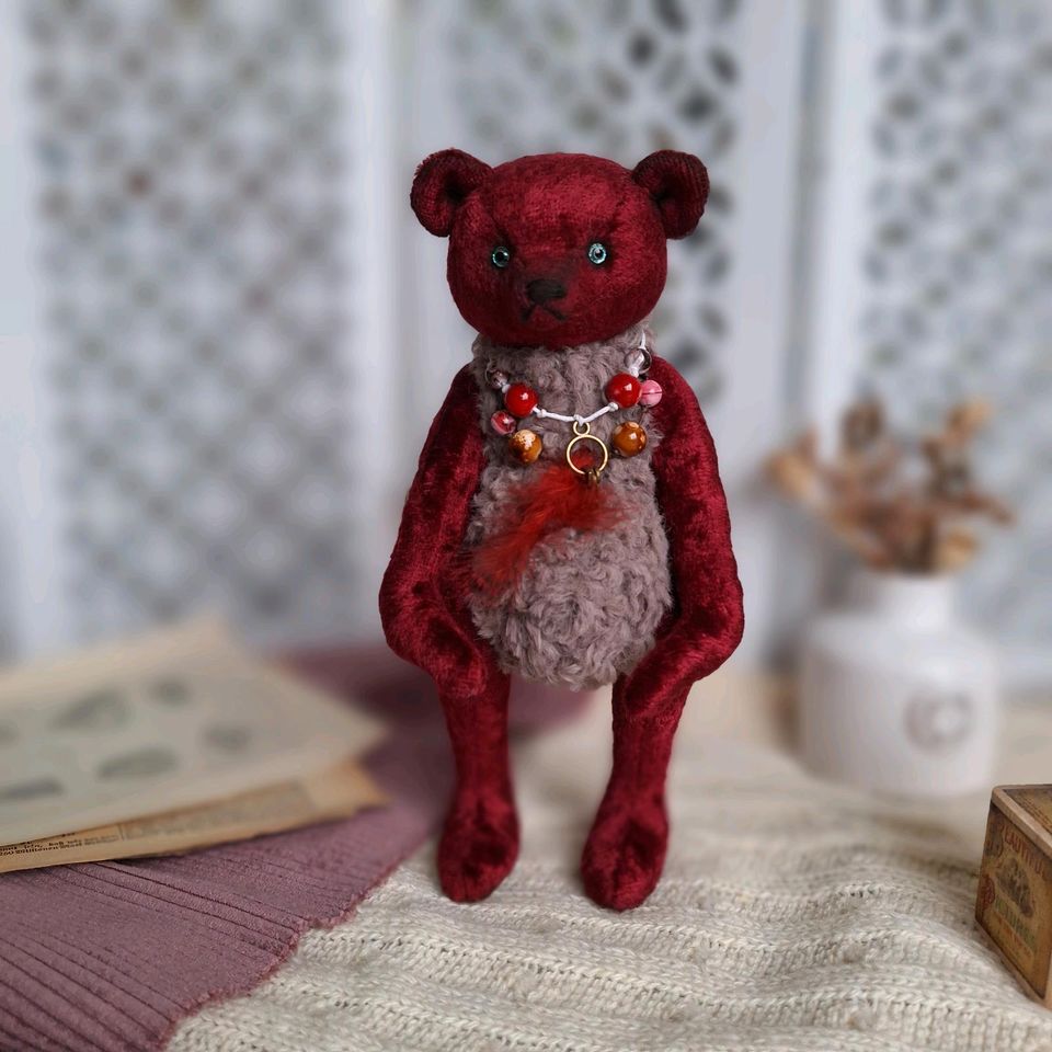 Teddybär handmade Sammlerbären Künstlerbären  Plüsch in Miltenberg