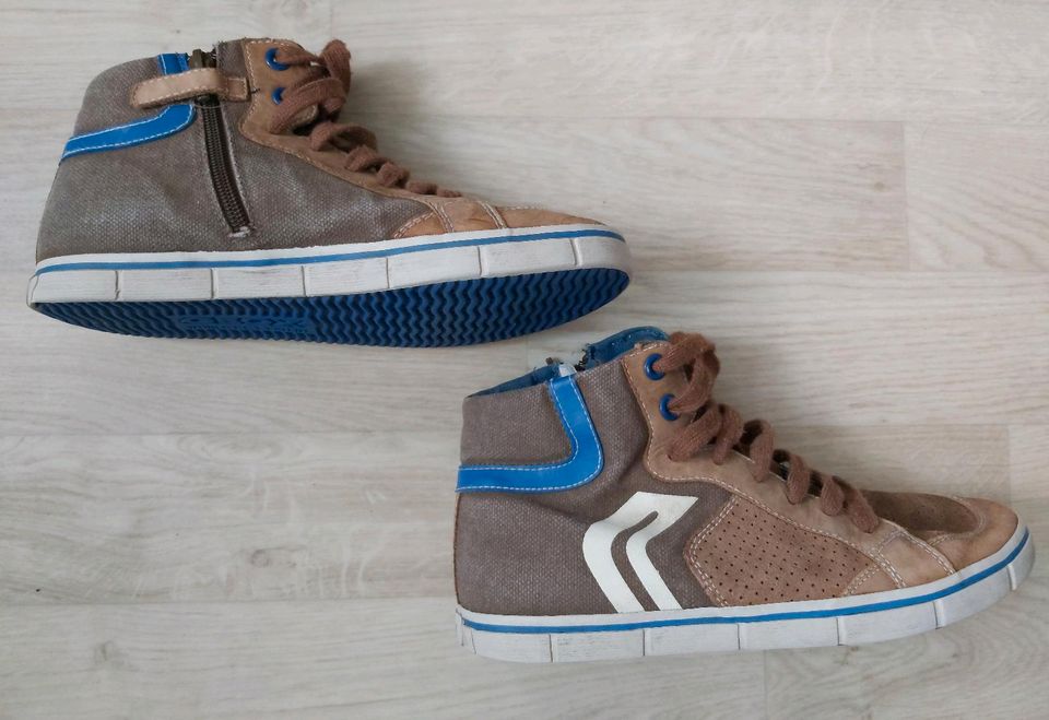 Geox Sneaker High, braun, mit Reißverschluss, Gr.37 in Weißwasser