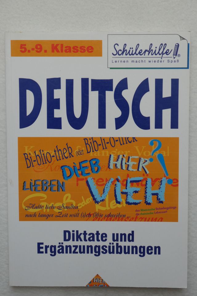 Buch Schülerhilfe Deutsch, Diktate und Ergänzungsübungen, 5.-9. K in Nürnberg (Mittelfr)