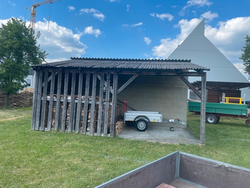 Vordach Holzbalken Carport Dach Balken Bretter in Gerstetten