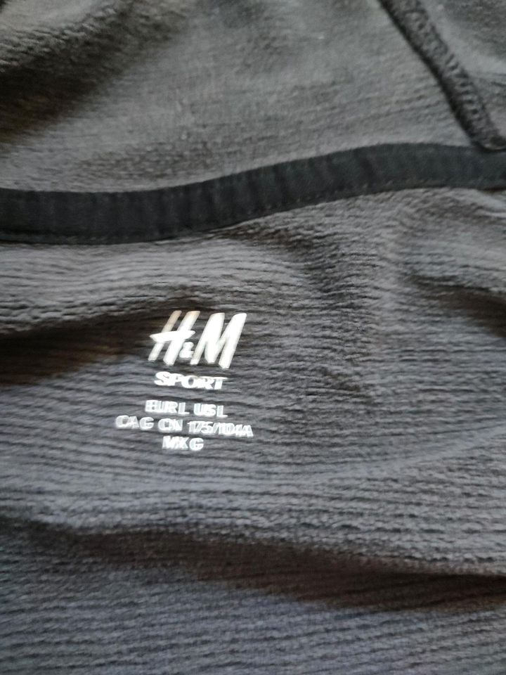H&M Sport Funktionsjacke Anthrazit schwarz L in Nordenham