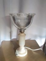 Antike Stehlampe Jugendstil Marmorfuß Glasschirm funktionstüchtig Frankfurt am Main - Bockenheim Vorschau