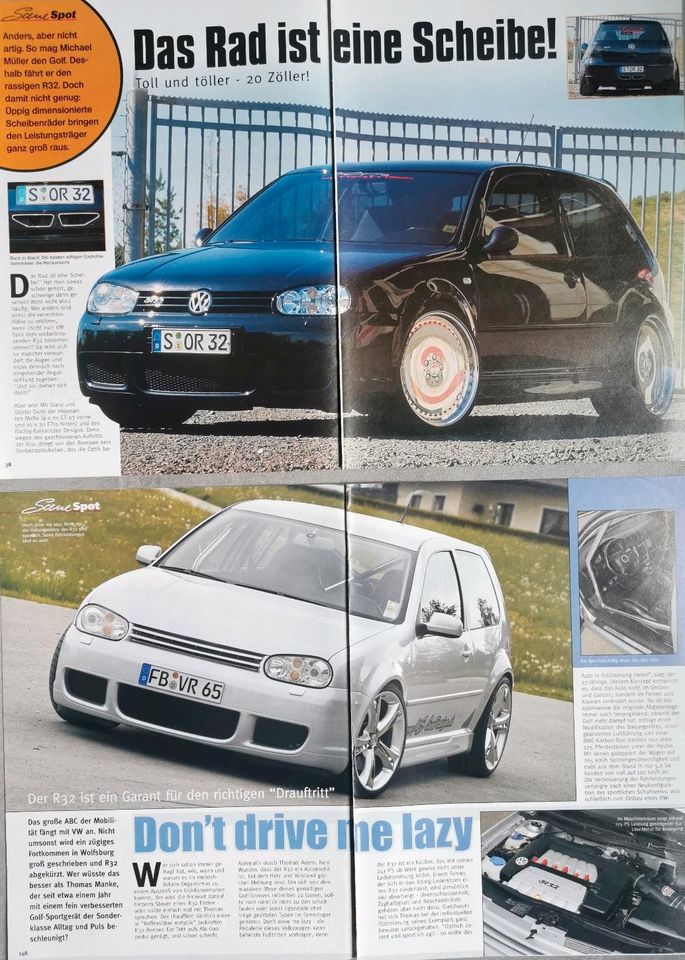 VW Golf 4 IV Reklame Berichte GTI R32 1,9 TDI 1,8T 2,3 V5 Tuning in Hanau