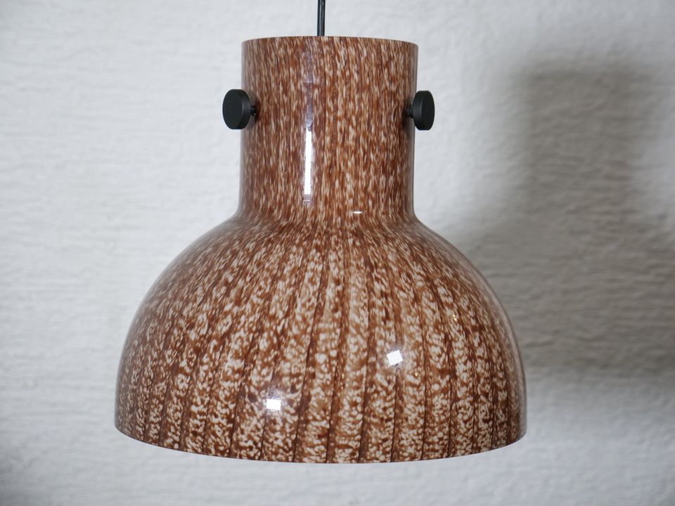 Peill und Putzler Design Glas Hänge Decken Lampe 70er Jahre Mid-C in Mainz
