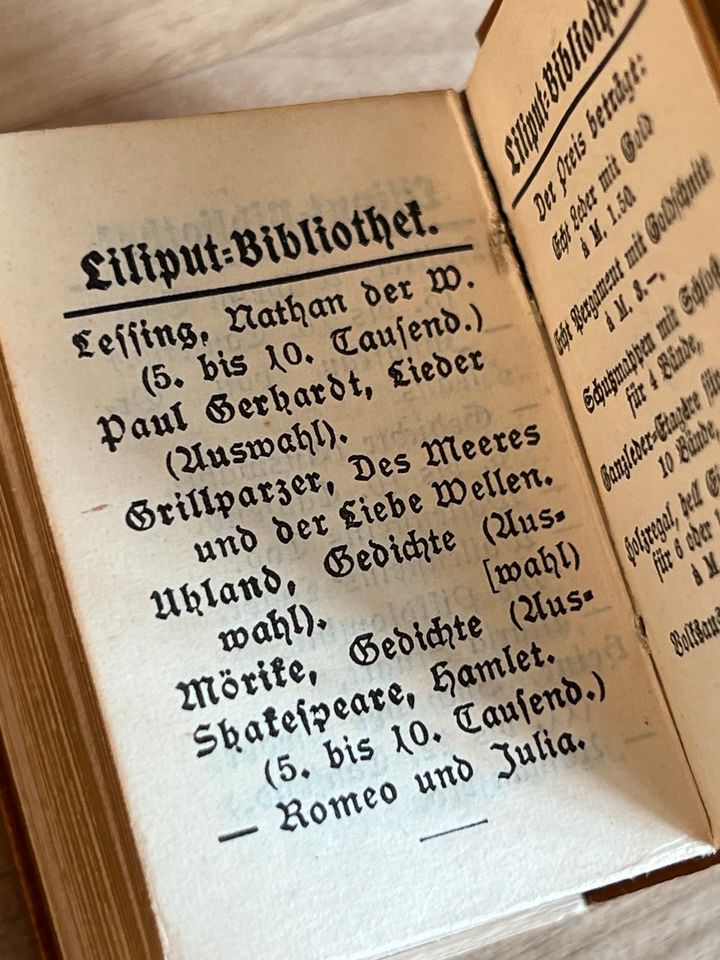 Emanuel Seibel Gedichte antiquarische Lilliput-Ausgabe in Oberhaching