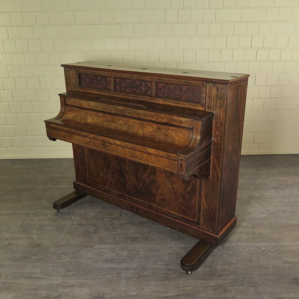 23486 Dussaux Piano-Sekretär Biedermeier 1840 Mahagoni Antik in Nordhorn