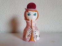 Jugendstil Flötistin Spardose Nadelkissen Figur vintage rosa pink Baden-Württemberg - Ispringen Vorschau