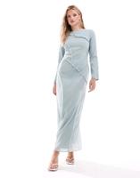 Chiffon Maxikleid blau mit details / Eid Kleid / Bayram Häfen - Bremerhaven Vorschau