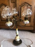 3-armige Lampe Tischlampe Messing Keramik 60s 60er 70er 70s Nordrhein-Westfalen - Hilden Vorschau