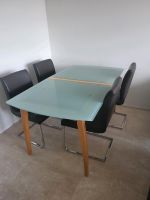 Esstisch mit 4 echtesleder Stühle Nordrhein-Westfalen - Neuss Vorschau