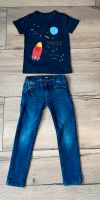 Europe Kids coole Skinny Jeans blau & Shirt Weltraum in 116 Nordrhein-Westfalen - Hennef (Sieg) Vorschau