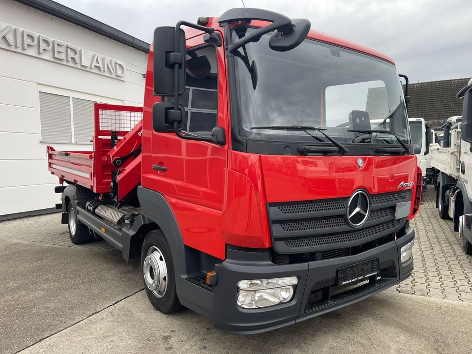 Mercedes-Benz Atego 818 KIPPER KRAN NEU| HMF810K4|FUNK|GREIF|2AHK in Griesheim