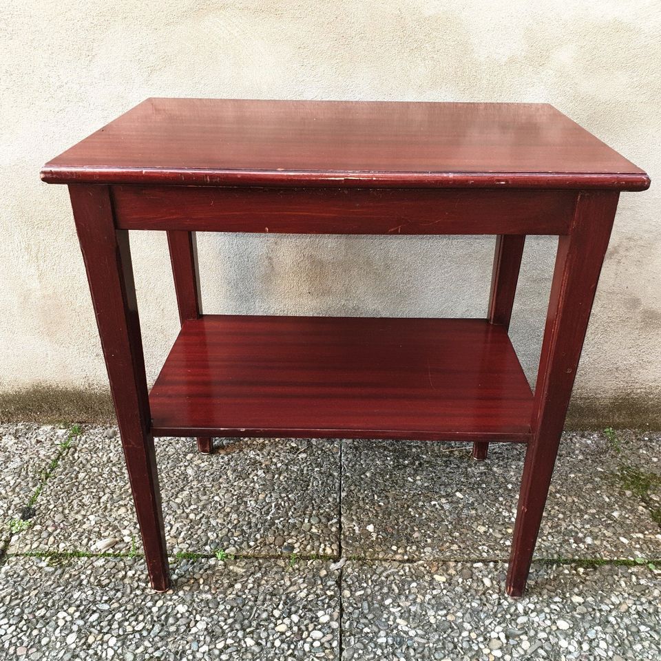 Tisch, Beistelltisch, Holz, Farbton 1 (rot-braun / mahaghoni) in Langen (Hessen)
