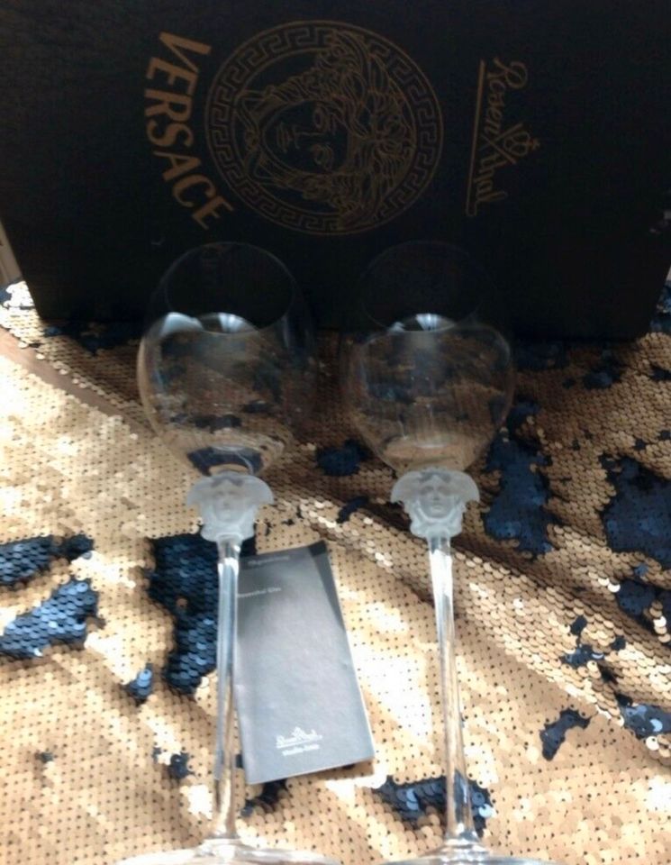 Versace Rotwein Gläser wie NEU! in Nordenholz