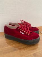 Sneaker, Superga Plateau Samt Rot Saarland - St. Ingbert Vorschau