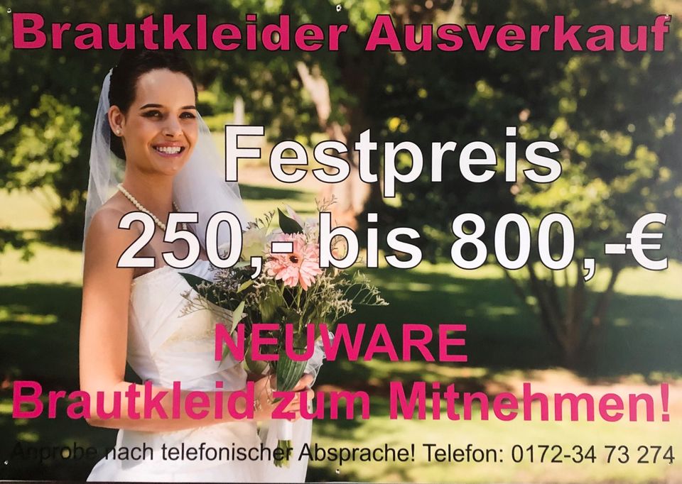 ❗️Neue Brautkleider ❗️- Brautkleid Abverkauf   - in Zarrentin