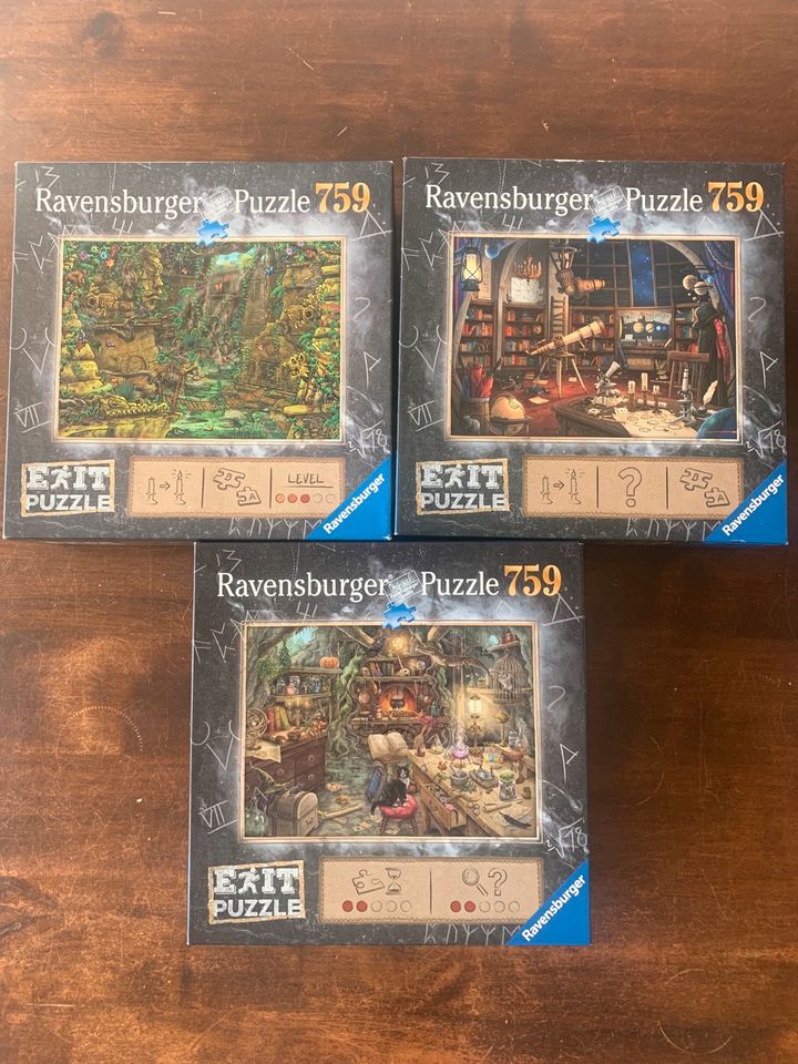 Exit Ravensburger Puzzle Sternwarte | Hexenküche | Tempelanlage in Hamburg