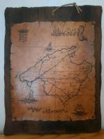 Mallorca Landkarte Leder auf Holz  39x50 cm Bayern - Holzheim a.d. Donau Vorschau