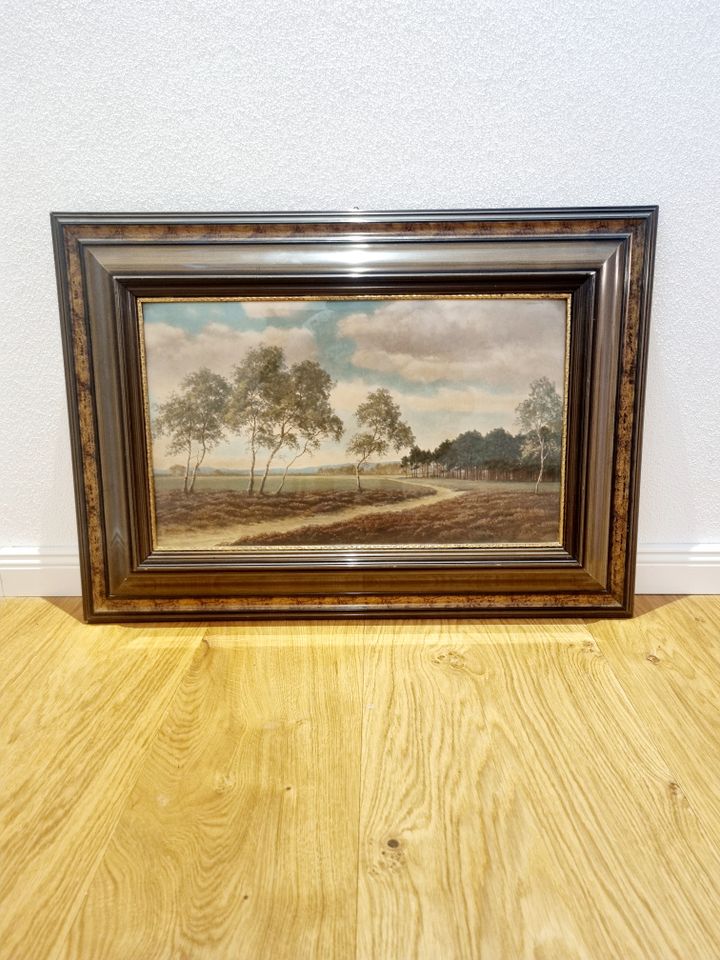 2 Ölgemälde von Ludwig Fischbeck Norddeutsch Antik Vintage Bild in Peißenberg