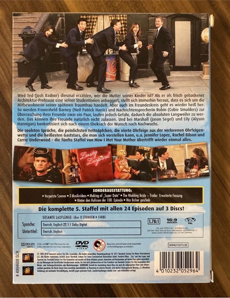 How I Met Your Mother - Season 5 [3 DVDs] (DVD, 2011) in Bochum