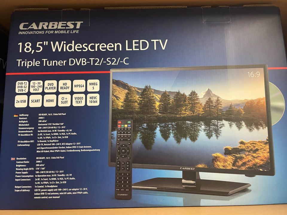 !!!Aktionspreis!!! 18,5" Widescreen LED TV in Großkarolinenfeld