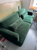 Sofa grüner Samt mit kleinem flickbarem Riss München - Maxvorstadt Vorschau