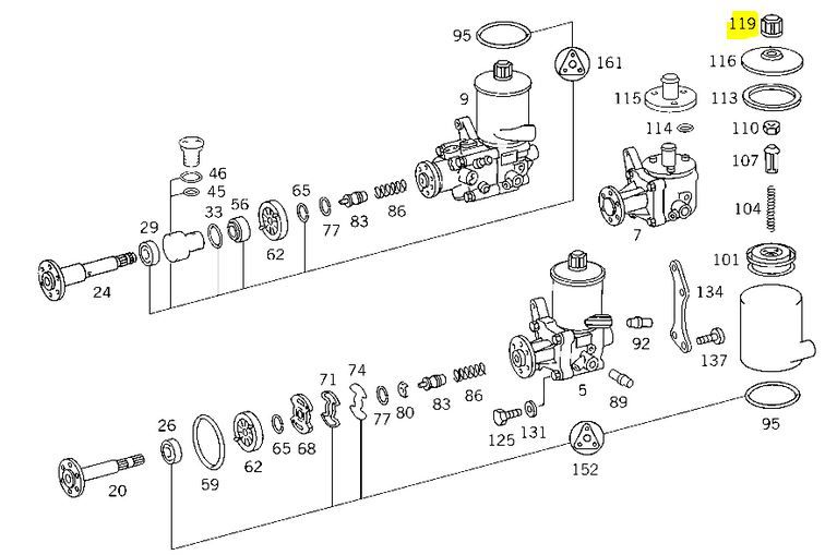 Schraube Lenkhelfpumpe passt bei Mercedes W123 W124 W201 190er in Oldenburg