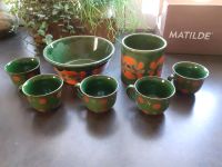 Vintage Keramik Schüssel Tassen Schale Pott SMF 70er Jahre grün Baden-Württemberg - Filderstadt Vorschau