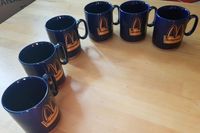 McDonald's Kaffeebecher Tassen blau mit goldenem McDonald's Logo Sachsen - Taucha Vorschau