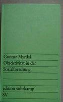 Objektivität in der Sozialforschung, Gunnar Myrdal Bayern - Peißenberg Vorschau