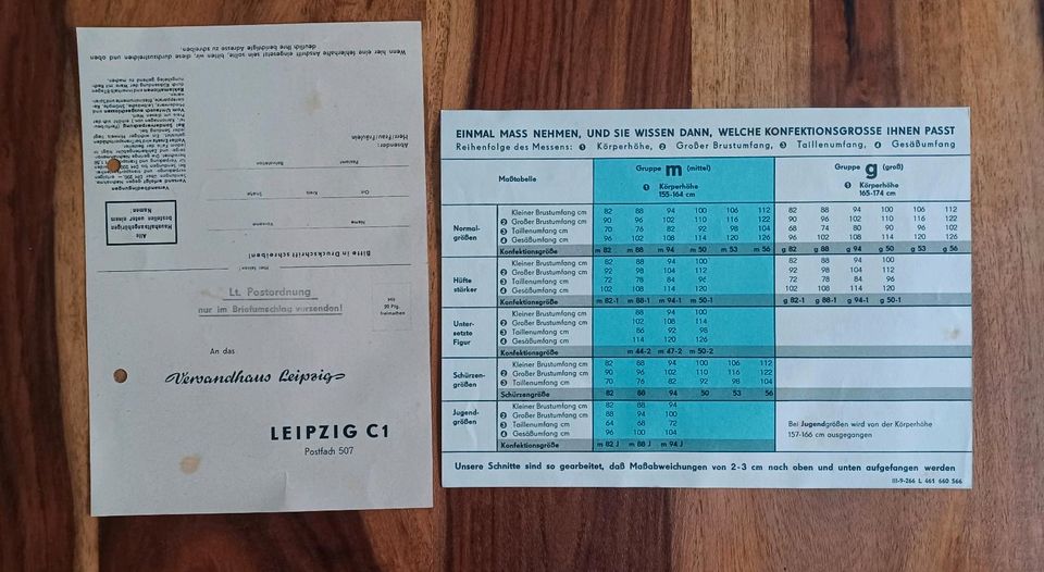 DDR VERSANDHAUS LEIPZIG KATALOG 1961 ALT SAMMELN ORIG in Erlau