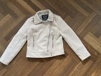 C&A Bikerjacke, Velourstyle, beige, Gr. 128 Herzogtum Lauenburg - Wohltorf Vorschau