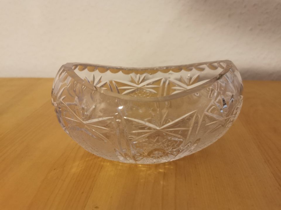 ✿ Bleikristall Vase Kristall Glas Schale Josephinenhütte Schüssel in Mannheim