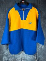 Vintage Puma Fleece Hoodie Dreiviertel-Ärmeln  Blau/Gelb, Gr. L Nordrhein-Westfalen - Issum Vorschau