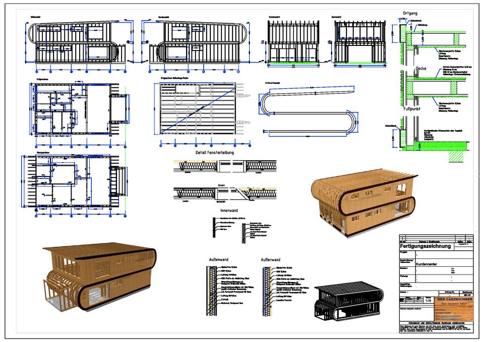 Technische Zeichnungen und Dienstleistungen CAD Holzbau in Weyhe