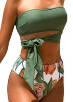 Bandeau-Bikini grün weiß, Größe S, NEU mit Etikett Bayern - Döhlau Vorschau
