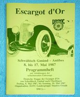 Programmheft Rallye Gmünd - Antibes "Esargot d`or"  15 x 21 cm Baden-Württemberg - Kusterdingen Vorschau