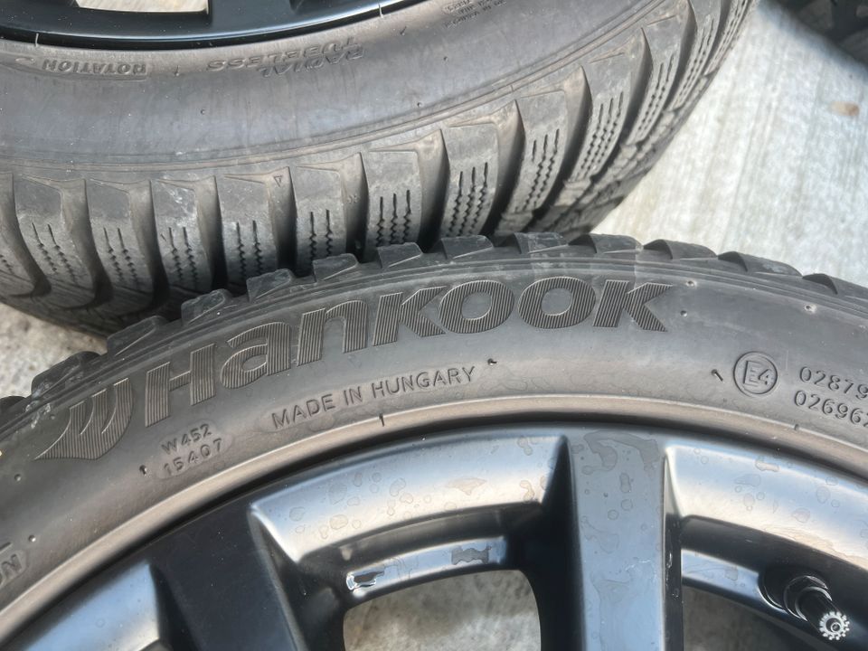 Winterreifen auf Alufelgen Smart ForFour Mischbereifung Hankook in Teltow