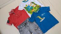 kleines Sommerpaket Gr. 92 * 1 kurze Jeans und 3 T-Shirts Nordrhein-Westfalen - Bünde Vorschau