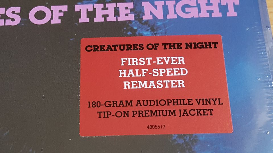 Kiss - Creatures of the Night  (Half Speed LP) 2022 in Offenbach