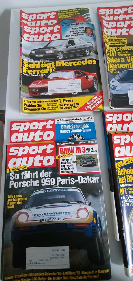 sport auto 1982, 1986, 1988 in Königslutter am Elm