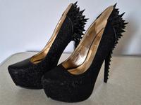 Schwarze Glitzer High Heels von Jumex Mecklenburg-Vorpommern - Mönkebude Vorschau