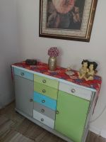 Hübsche Massiv Holz Kommode Bunt Shabby Look Nordrhein-Westfalen - Lüdenscheid Vorschau