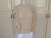 Wie neu! VILA Volant Pullunder Stricktop Gr. M 36/38 creme beige Baden-Württemberg - Neckargemünd Vorschau