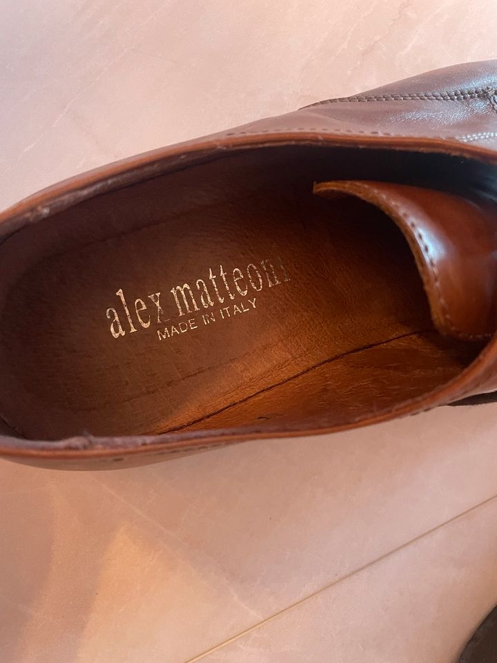 Alex matteoni Schuhe braun Leder Schuhe 44 in Mülheim (Ruhr)