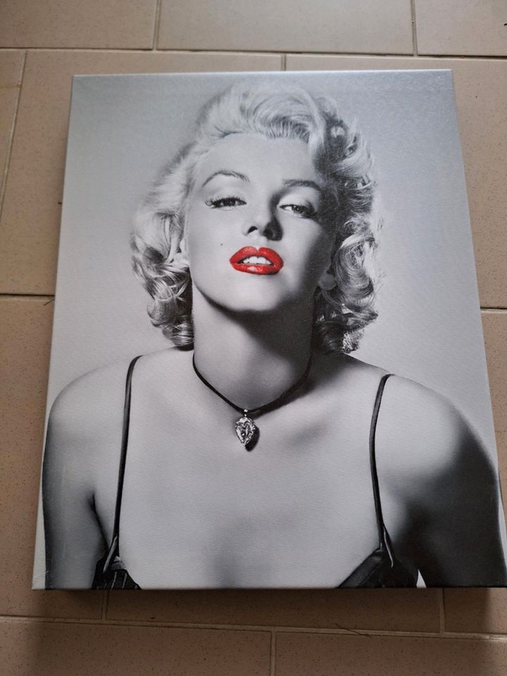 Marilyn Monroe - Bild auf Holzrahmen (50x40cm) in Jena