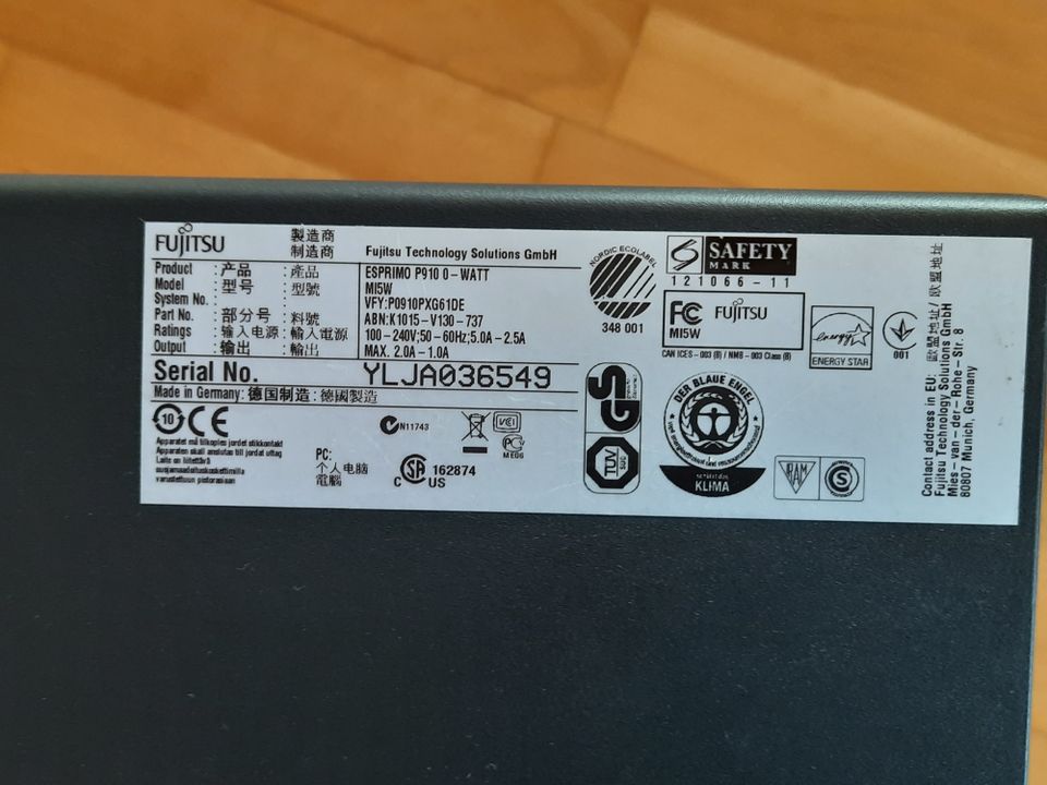 PC Fujitsu Esprimo P910, Intel I5-3470, 8GB in Wendlingen am Neckar